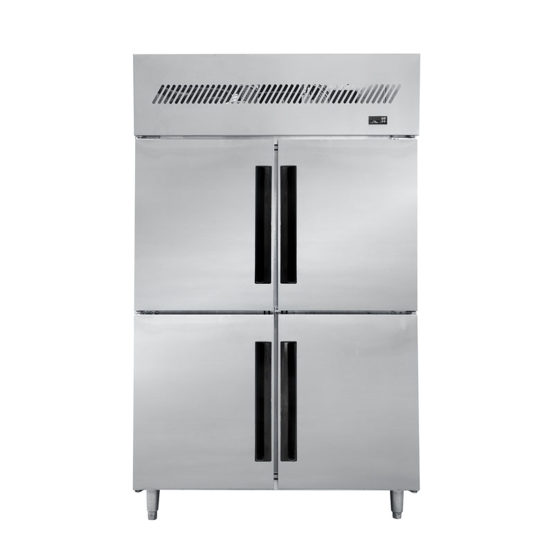 Ultra Low Power Kitchen Chiller for Storing All Kinds of Frozen Food with 4 Sliding Doors