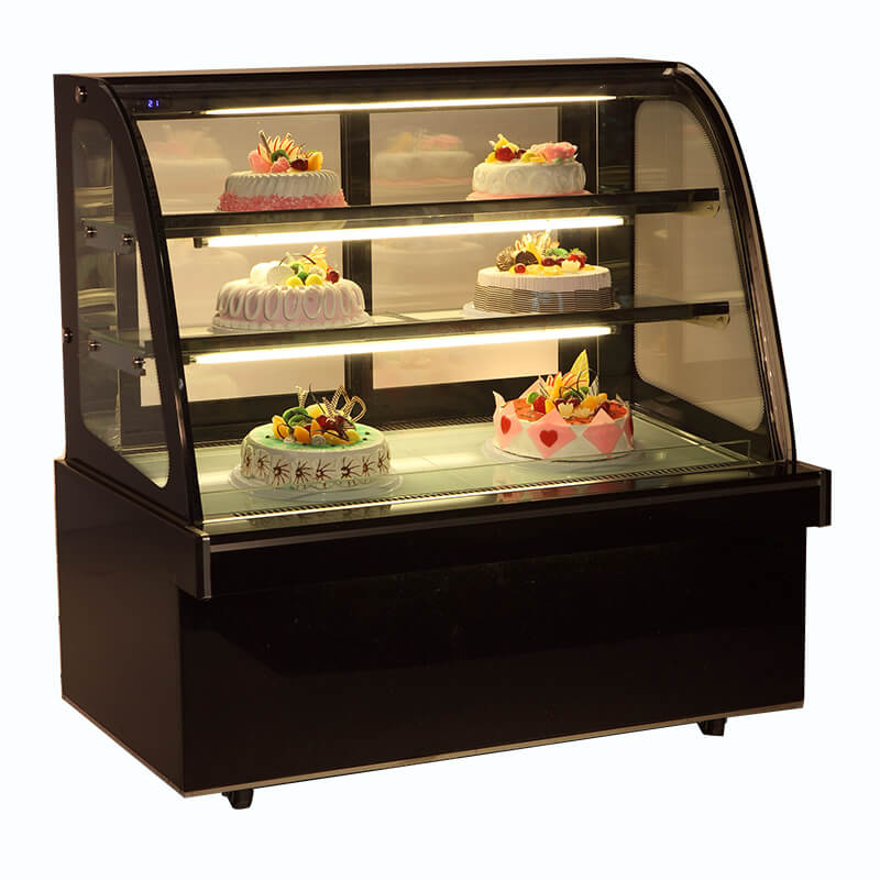 2018 Most Popular Baker Supermarket Refrigerator with Three-layer Glass Sliding Door