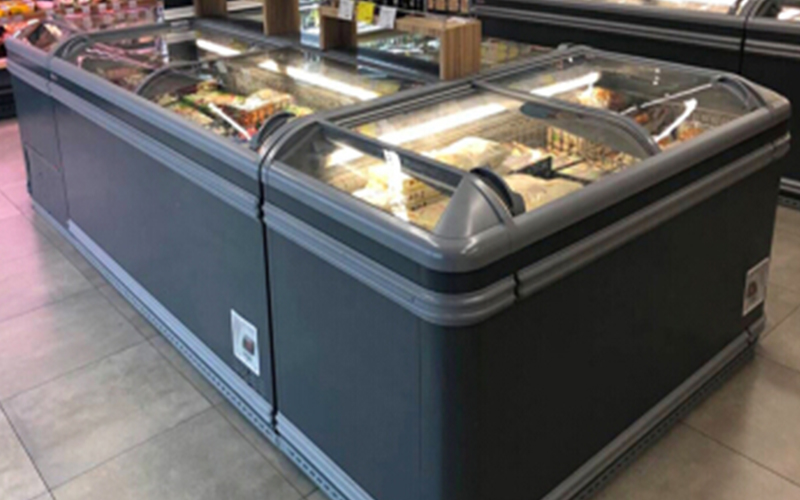 Supermarket Island Type Freezer, Refrigerator Maintenance Method